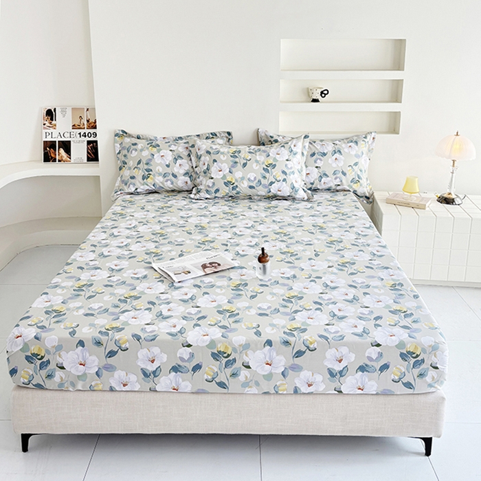 91家纺网 家纺一手货源 找家纺 （总）安逸家纺13376新款全棉床笠床罩学生纯棉单床笠