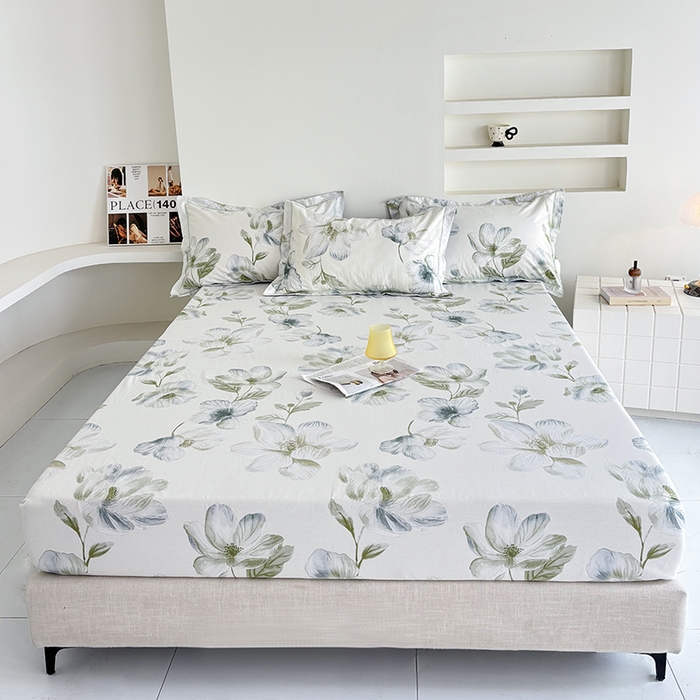 91家纺网 家纺一手货源 找家纺 （总）安逸家纺13376新款全棉床笠床罩学生纯棉单床笠