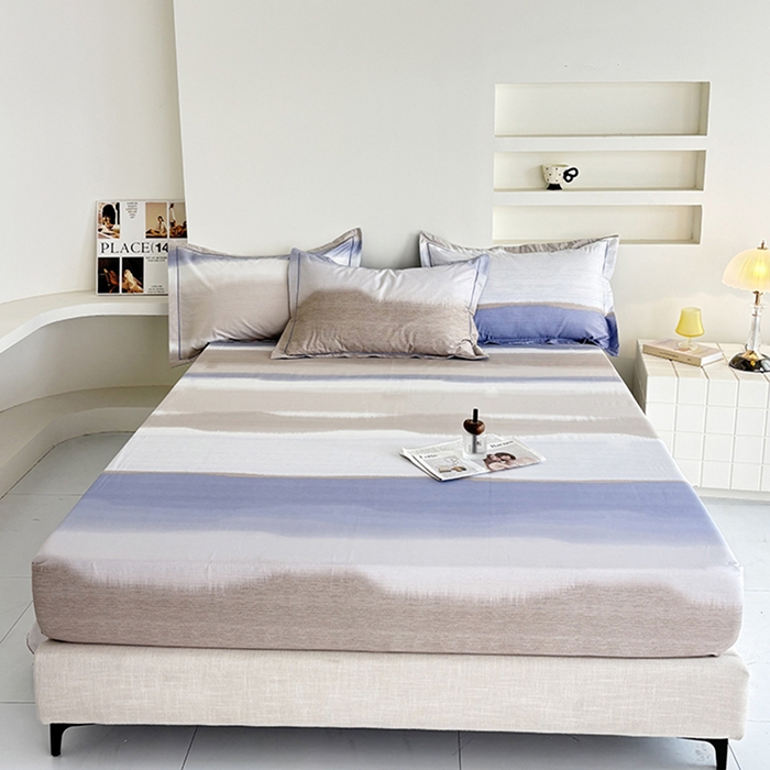 91家纺网 家纺一手货源 找家纺 （总）安逸家纺13376新款全棉床笠床罩学生纯棉单床笠