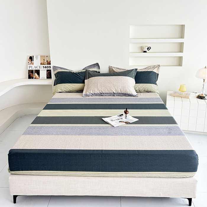 91家纺网 家纺一手货源 找家纺 （总）安逸家纺13376新款全棉床笠床罩学生纯棉单床笠