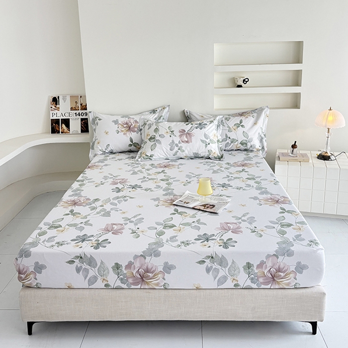 91家纺网 家纺一手货源 找家纺 （总）安逸家纺13376新款全棉床笠床罩学生纯棉单床笠