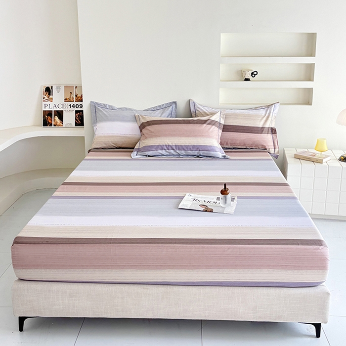 91家纺网 家纺一手货源 找家纺 （总）安逸家纺13376新款全棉床笠床罩学生纯棉单床笠