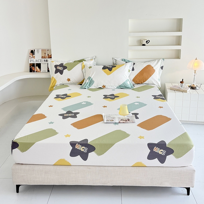 91家纺网 家纺一手货源 找家纺 （总）安逸家纺13376新款全棉床笠床罩学生纯棉单床笠