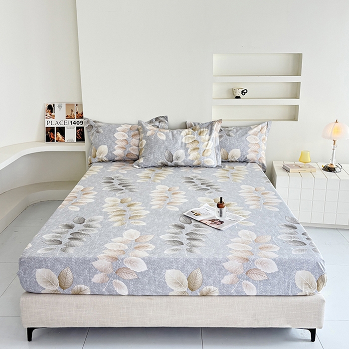 91家纺网 家纺一手货源 找家纺 （总）安逸家纺13376新款全棉床笠床罩学生纯棉单床笠