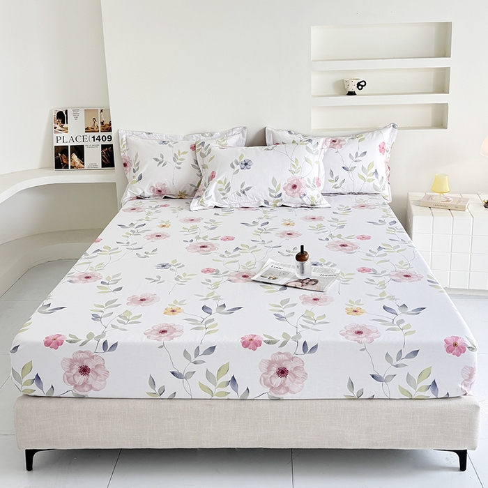 91家纺网 家纺一手货源 找家纺 （总）安逸家纺13376新款全棉床笠床罩学生纯棉单床笠