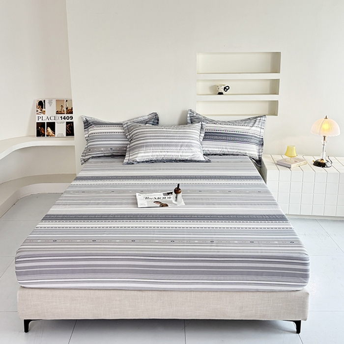 91家纺网 家纺一手货源 找家纺 （总）安逸家纺13376新款全棉床笠床罩学生纯棉单床笠