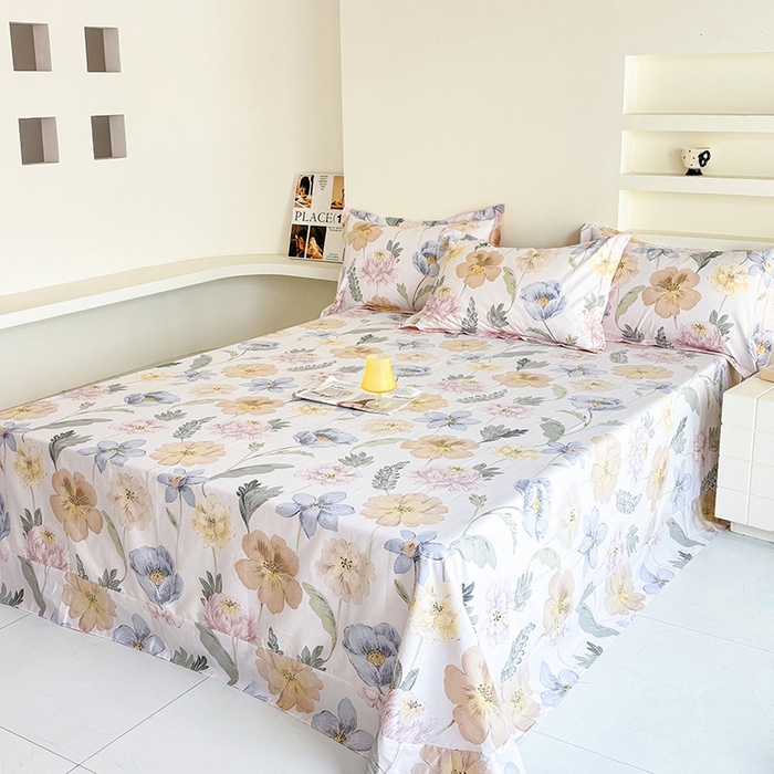 91家纺网 家纺一手货源 找家纺 （总）安逸家纺 13376 新款全棉床单学生宿舍纯棉单床单