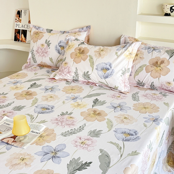 91家纺网 家纺一手货源 找家纺 （总）安逸家纺 13376 新款全棉床单学生宿舍纯棉单床单