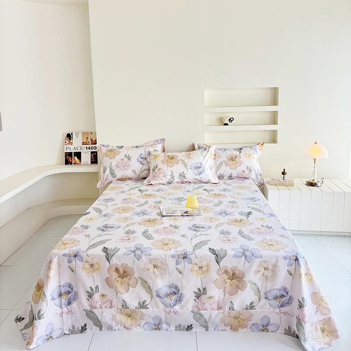 91家纺网 家纺一手货源 找家纺 （总）安逸家纺 13376 新款全棉床单学生宿舍纯棉单床单