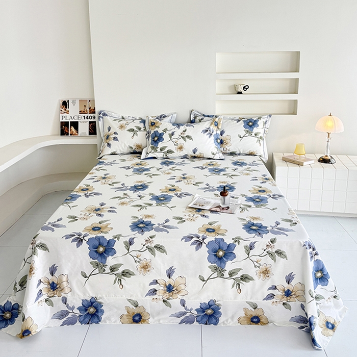 91家纺网 家纺一手货源 找家纺 （总）安逸家纺 13376 新款全棉床单学生宿舍纯棉单床单