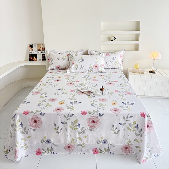 91家纺网 家纺一手货源 找家纺 （总）安逸家纺 13376 新款全棉床单学生宿舍纯棉单床单