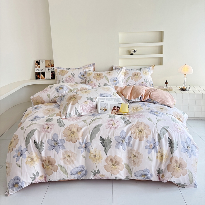 91家纺网 家纺一手货源 找家纺 （总）安逸家纺 13376 新款全棉床单四件套学生宿舍纯棉床单款三件套