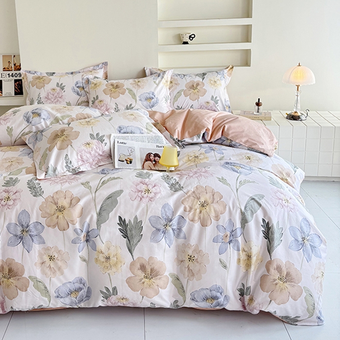 91家纺网 家纺一手货源 找家纺 （总）安逸家纺 13376 新款全棉床单四件套学生宿舍纯棉床单款三件套