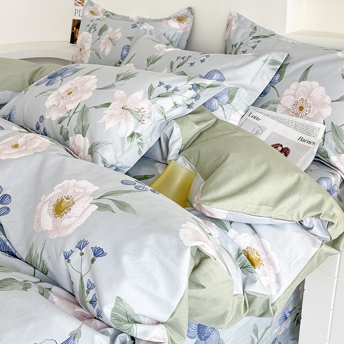 91家纺网 家纺一手货源 找家纺 （总）安逸家纺 13376 新款全棉床单四件套学生宿舍纯棉床单款三件套