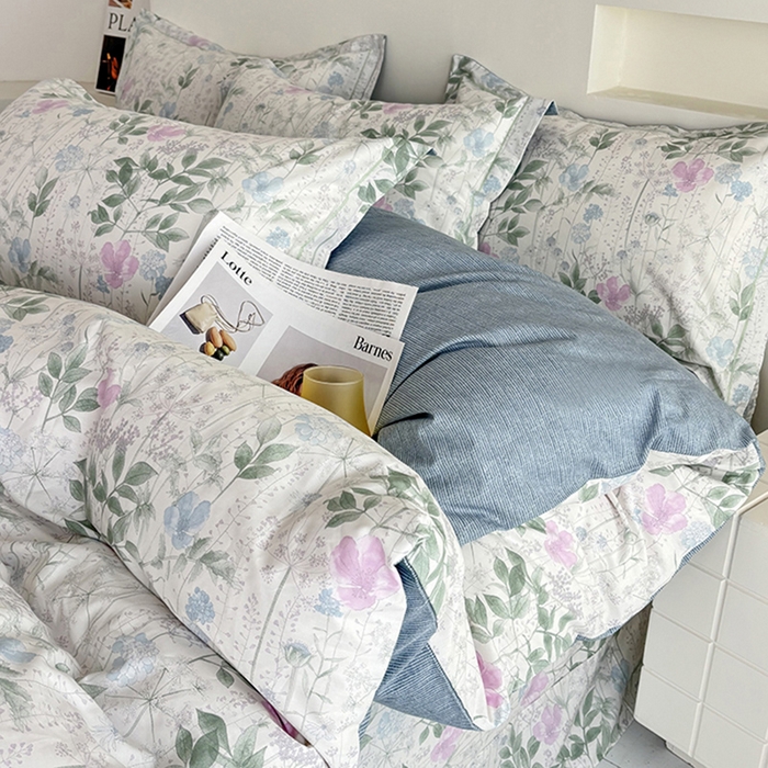 91家纺网 家纺一手货源 找家纺 （总）安逸家纺 13376 新款全棉床单四件套学生宿舍纯棉床单款三件套