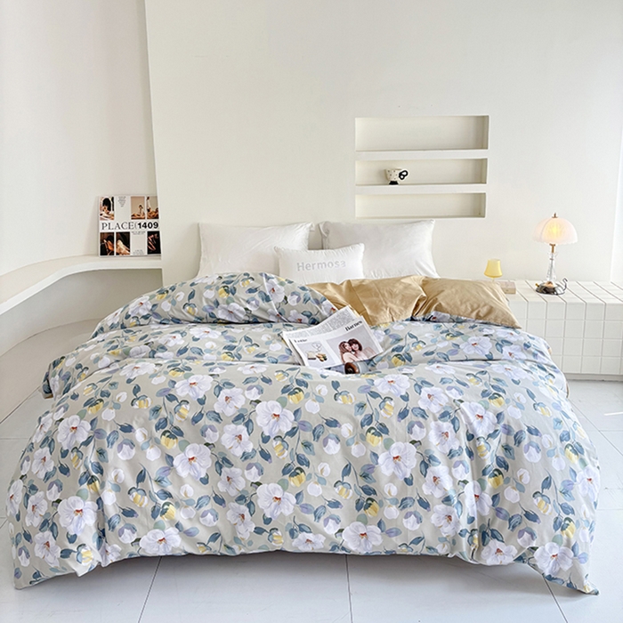 91家纺网 家纺一手货源 找家纺 （总）安逸家纺 13376 新款全棉被套被罩学生宿舍纯棉单被套