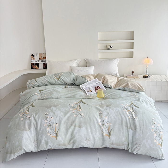 91家纺网 家纺一手货源 找家纺 （总）安逸家纺 13376 新款全棉被套被罩学生宿舍纯棉单被套