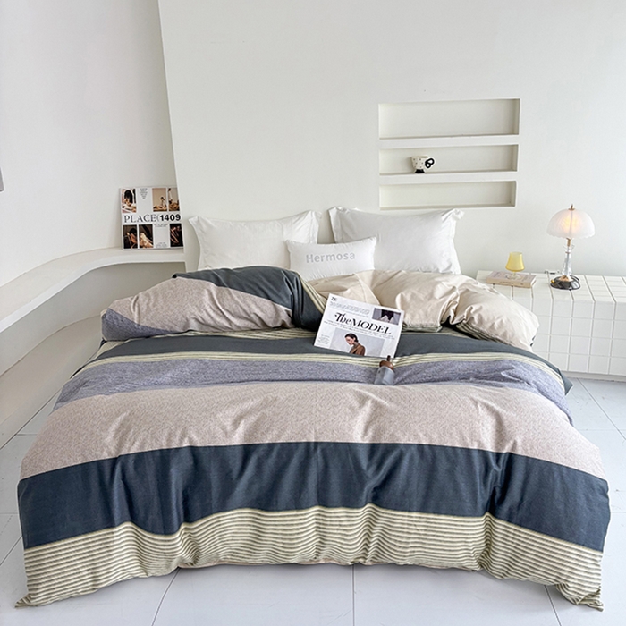 91家纺网 家纺一手货源 找家纺 （总）安逸家纺 13376 新款全棉被套被罩学生宿舍纯棉单被套