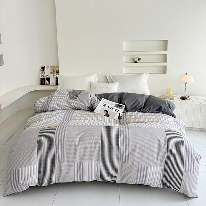 91家纺网 家纺一手货源 找家纺 （总）安逸家纺 13376 新款全棉被套被罩学生宿舍纯棉单被套