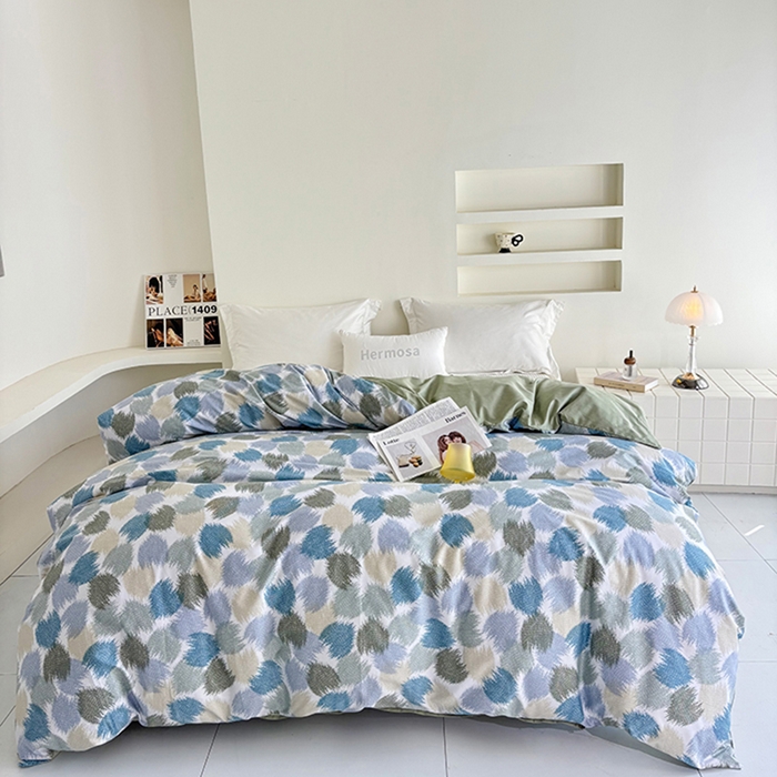 91家纺网 家纺一手货源 找家纺 （总）安逸家纺 13376 新款全棉被套被罩学生宿舍纯棉单被套