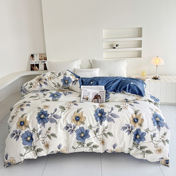 91家纺网 家纺一手货源 找家纺 （总）安逸家纺 13376 新款全棉被套被罩学生宿舍纯棉单被套