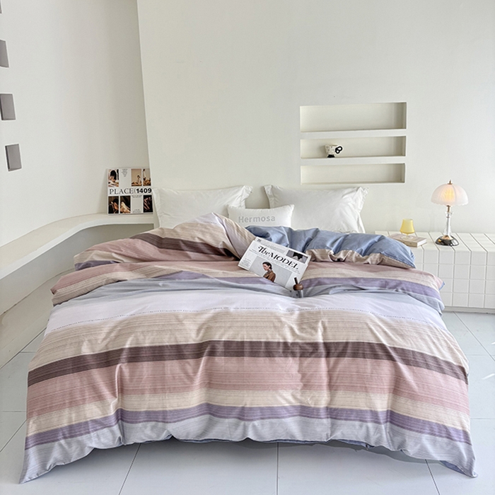 91家纺网 家纺一手货源 找家纺 （总）安逸家纺 13376 新款全棉被套被罩学生宿舍纯棉单被套