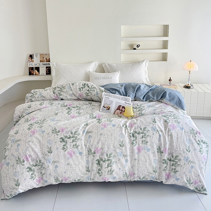 91家纺网 家纺一手货源 找家纺 （总）安逸家纺 13376 新款全棉被套被罩学生宿舍纯棉单被套