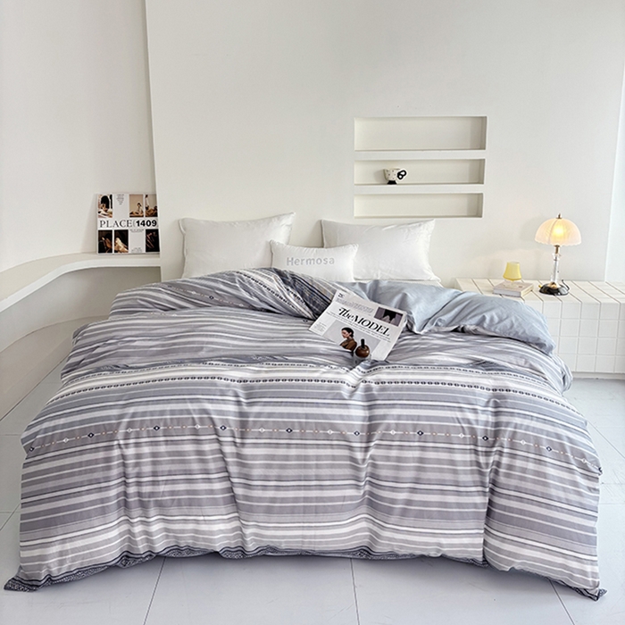 91家纺网 家纺一手货源 找家纺 （总）安逸家纺 13376 新款全棉被套被罩学生宿舍纯棉单被套