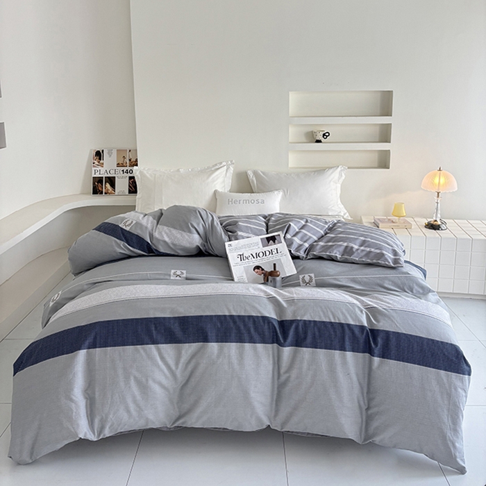 91家纺网 家纺一手货源 找家纺 （总）安逸家纺 13376 新款全棉被套被罩学生宿舍纯棉单被套