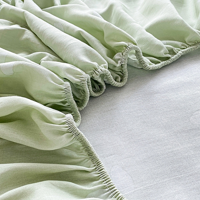 91家纺网 家纺一手货源 找家纺 天之爱 2025新款全棉印花单床笠 春意绵绵