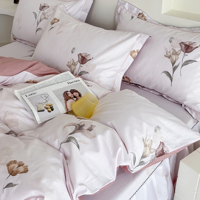 91家纺网 家纺一手货源 找家纺 （总）安逸家纺 13376 新款全棉床裙四件套床罩学生纯棉床裙款三件套