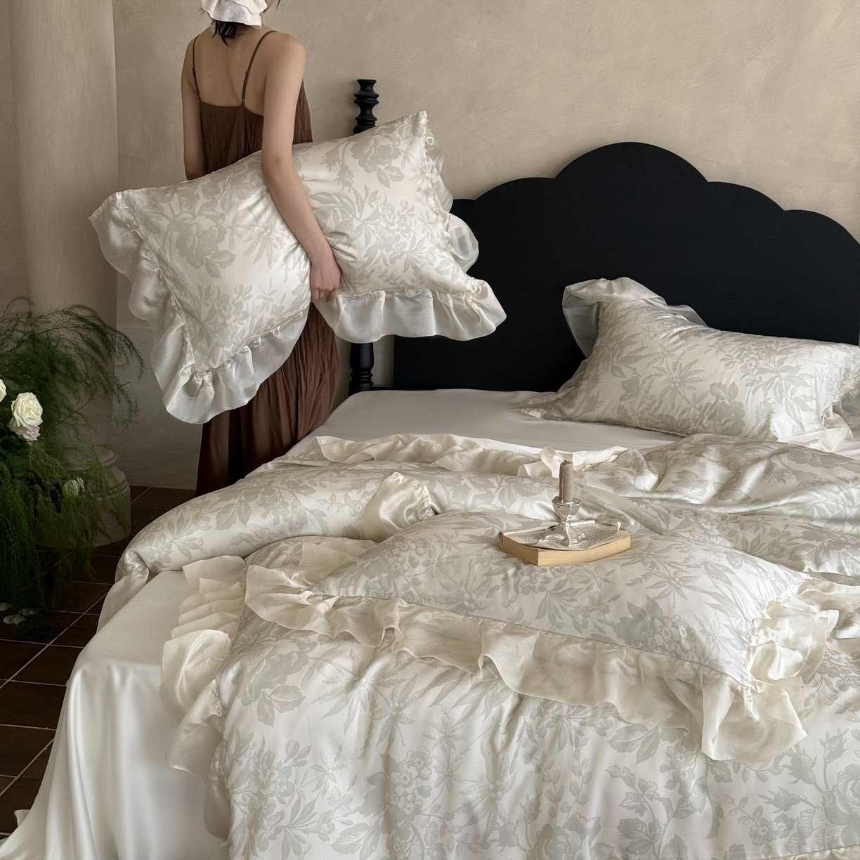 91家纺网 家纺一手货源 找家纺 （总）MIU缪家居 2025新款60S兰精天丝四件套--晨曦