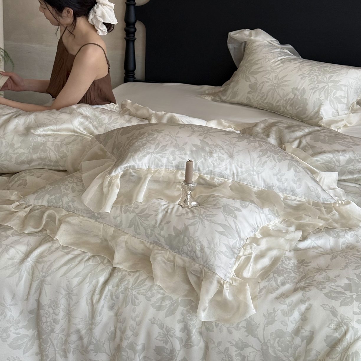 91家纺网 家纺一手货源 找家纺 （总）MIU缪家居 2025新款60S兰精天丝四件套--晨曦