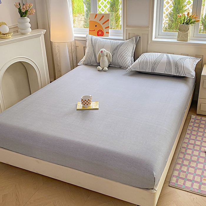 91家纺网 家纺一手货源 找家纺 天之爱 2025新款全棉印花单床笠 生活旋律