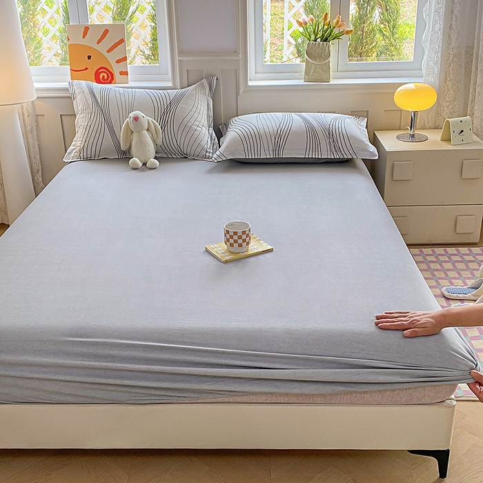 91家纺网 家纺一手货源 找家纺 天之爱 2025新款全棉印花单床笠 生活旋律