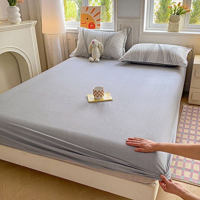 91家纺网 家纺一手货源 找家纺 天之爱 2025新款全棉印花单床笠 生活旋律