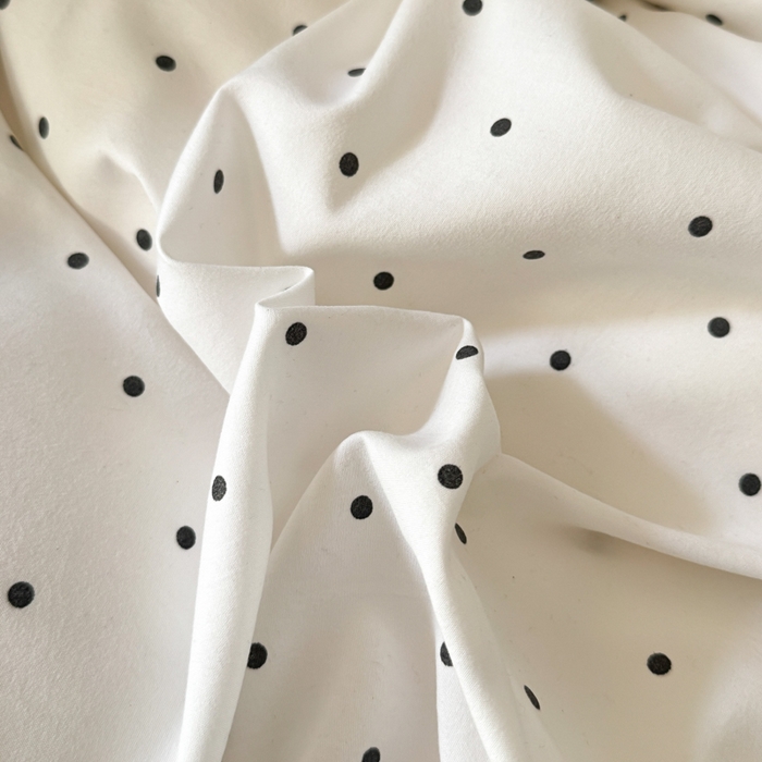 91家纺网 家纺一手货源 找家纺 上尚居 2025新款法式花边赫本风印花云朵棉四件套 点点爱