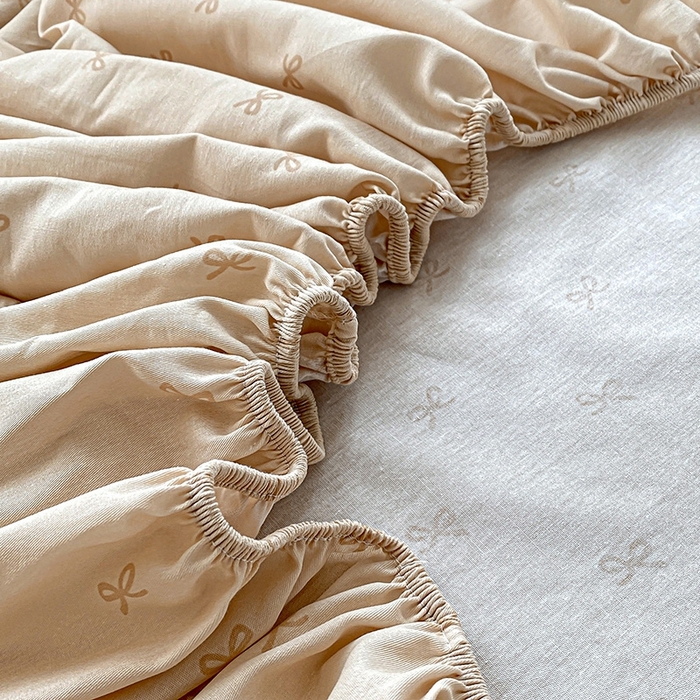 91家纺网 家纺一手货源 找家纺 天之爱 2025新款全棉印花单床笠 乡野小筑