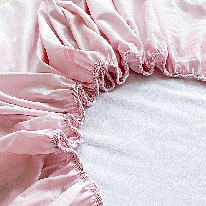 91家纺网 家纺一手货源 找家纺 天之爱 2025新款全棉印花单床笠 小确幸