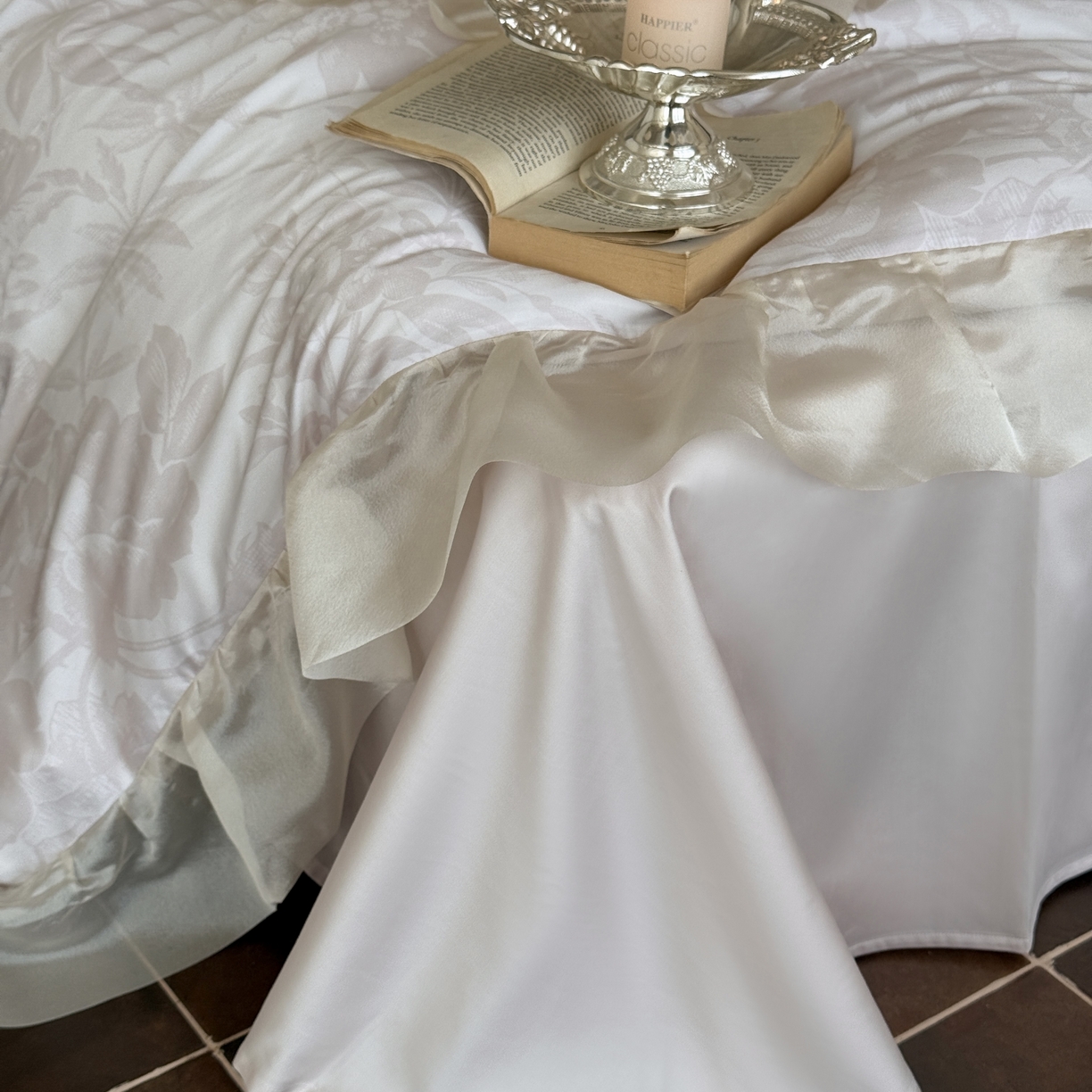 91家纺网 家纺一手货源 找家纺 MIU缪家居 2025新款60S兰精天丝四件套--晨曦 晨曦-柔雾粉