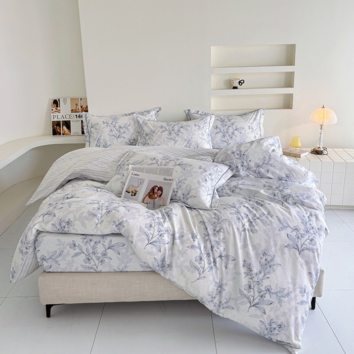 91家纺网 家纺一手货源 找家纺 （总）安逸家纺 13376 新款全棉床笠四件套床罩学生纯棉床笠款三件套