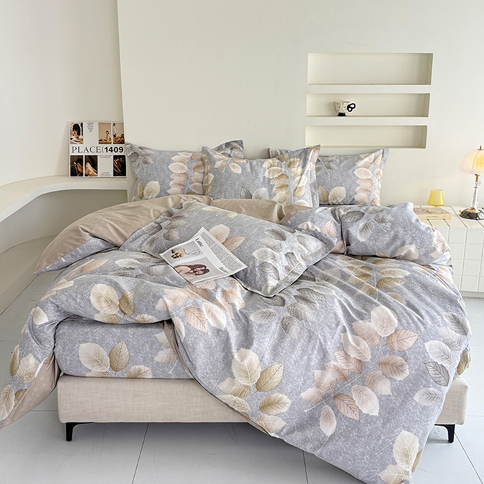 91家纺网 家纺一手货源 找家纺 （总）安逸家纺 13376 新款全棉床笠四件套床罩学生纯棉床笠款三件套