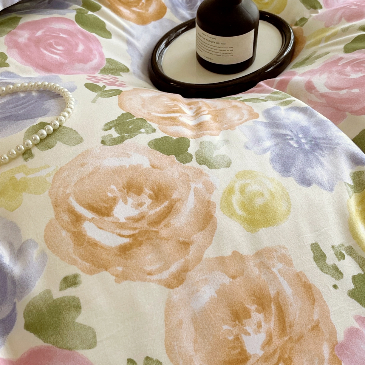 91家纺网 家纺一手货源 找家纺 （总）大麦乐田 2025新款小法式轻奢风四件套