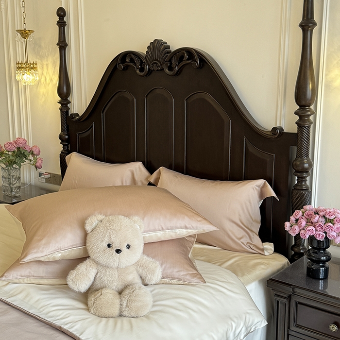 91家纺网 家纺一手货源 找家纺 （总）秀色家纺 2025夏季新款A类60s天丝棉贡缎四件套-Cool Air系列（实拍风)