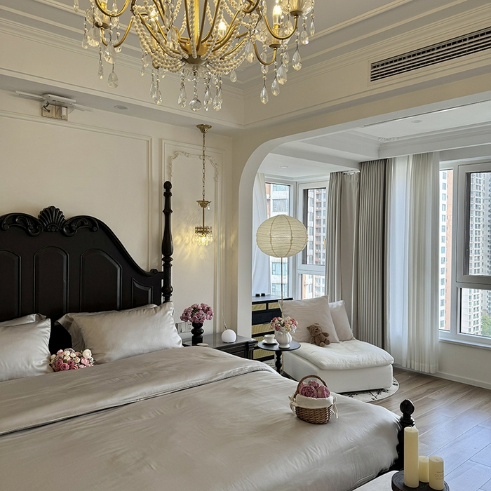 91家纺网 家纺一手货源 找家纺 秀色家纺 2025夏季新款A类60s天丝棉贡缎四件套-Cool Air系列（实拍风) Air天丝绵-幻影灰