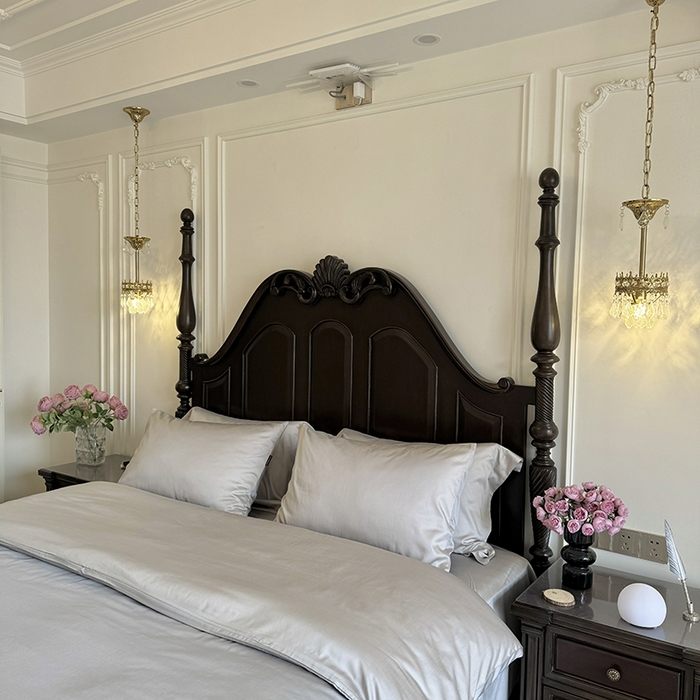 91家纺网 家纺一手货源 找家纺 秀色家纺 2025夏季新款A类60s天丝棉贡缎四件套-Cool Air系列（实拍风) Air天丝绵-幻影灰+薄雾灰