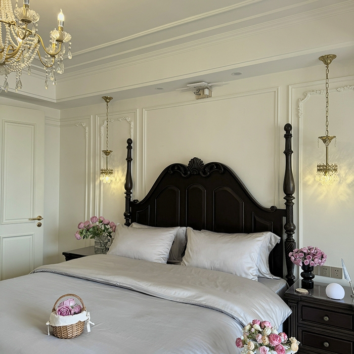 91家纺网 家纺一手货源 找家纺 秀色家纺 2025夏季新款A类60s天丝棉贡缎四件套-Cool Air系列（实拍风) Air天丝绵-幻影灰+薄雾灰