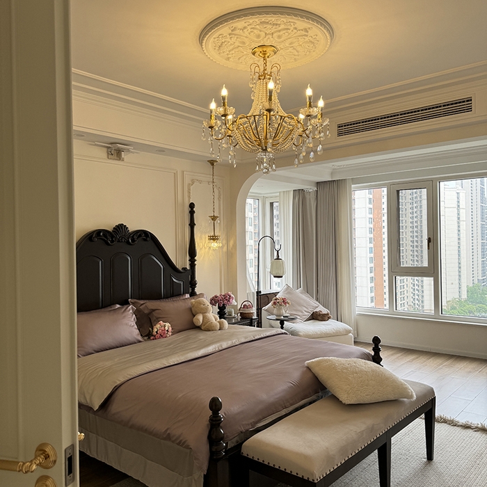 91家纺网 家纺一手货源 找家纺 秀色家纺 2025夏季新款A类60s天丝棉贡缎四件套-Cool Air系列（实拍风) Air天丝绵-迷雾紫+幻影灰