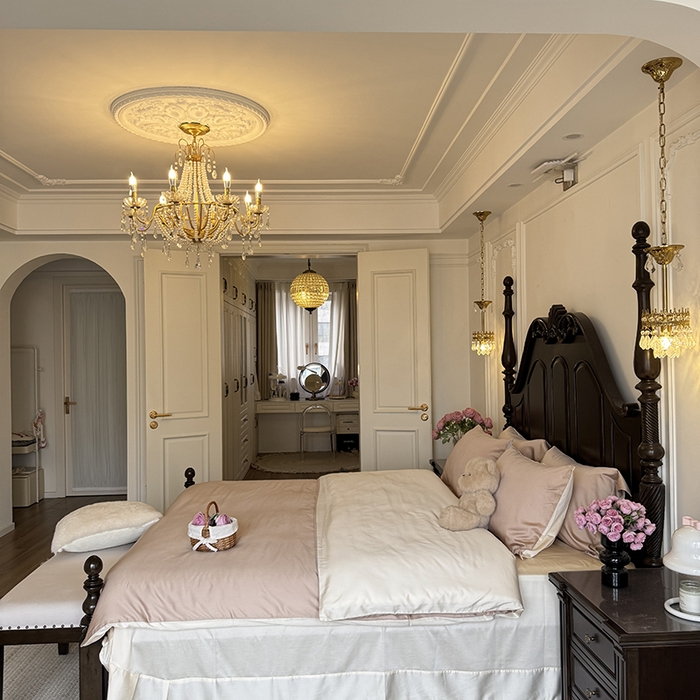 91家纺网 家纺一手货源 找家纺 秀色家纺 2025夏季新款A类60s天丝棉贡缎四件套-Cool Air系列（实拍风) Air天丝绵-温柔奶白