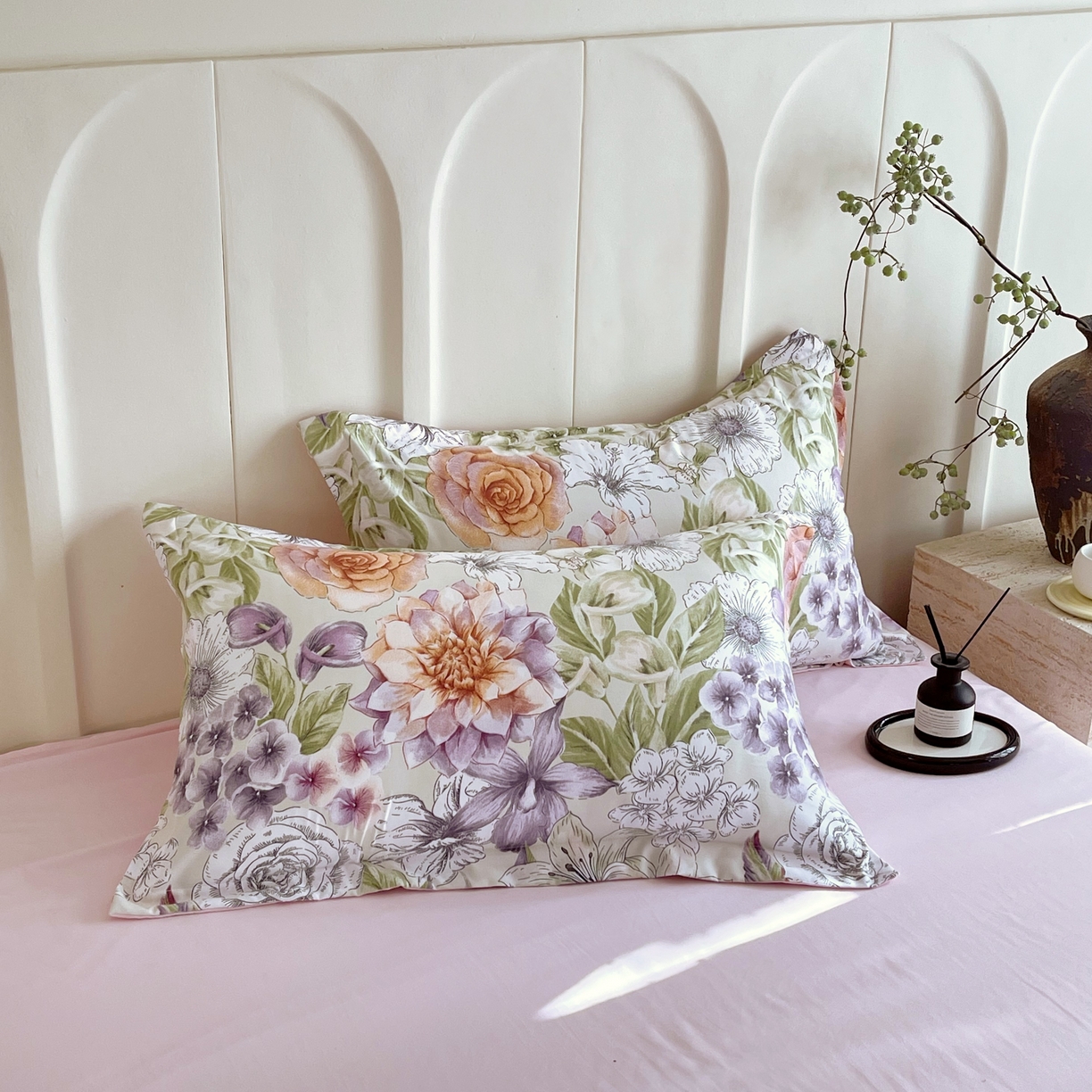 91家纺网 家纺一手货源 找家纺 大麦乐田 2025新款小法式轻奢风四件套 韵色江南